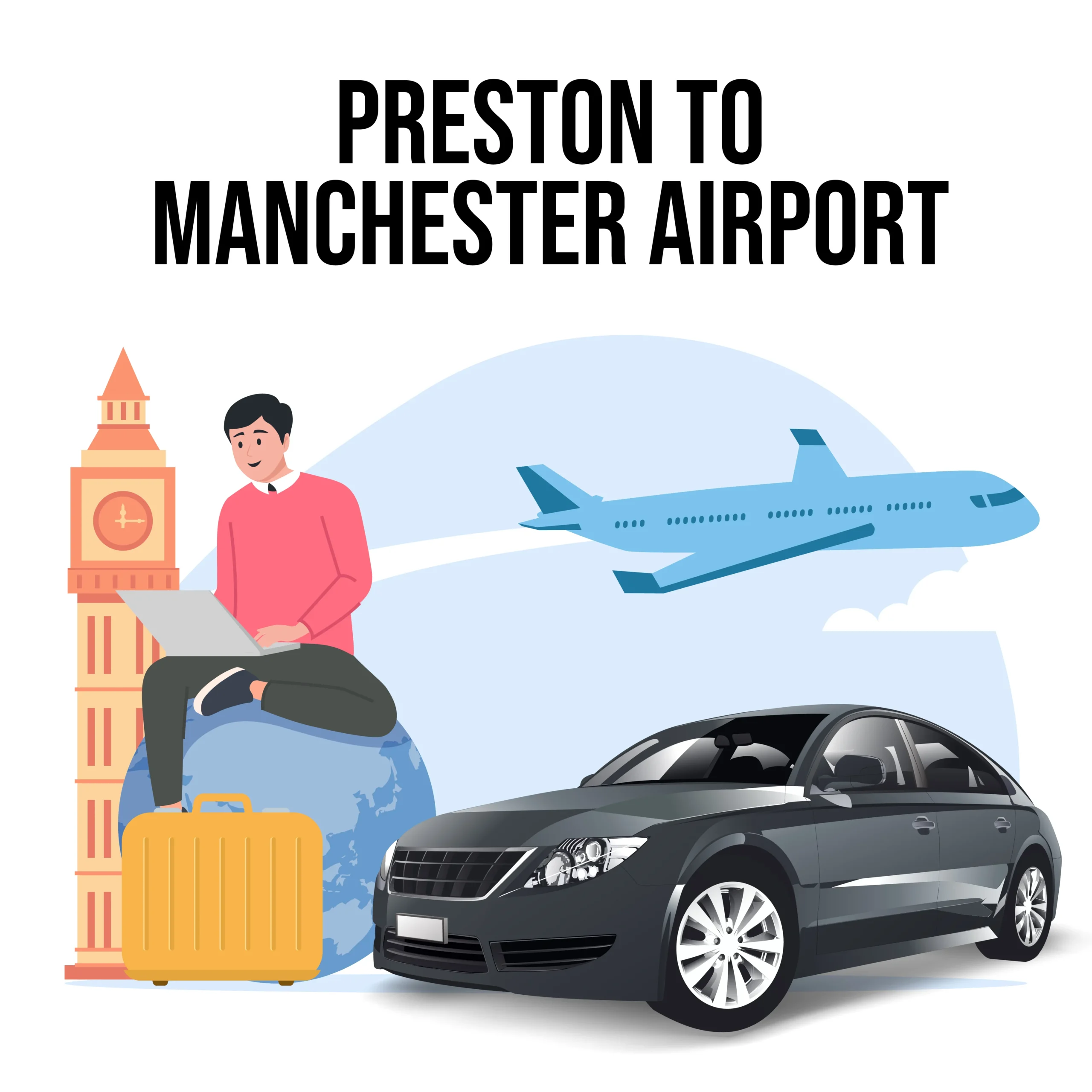 Preston to Manchester Airport Taxi
