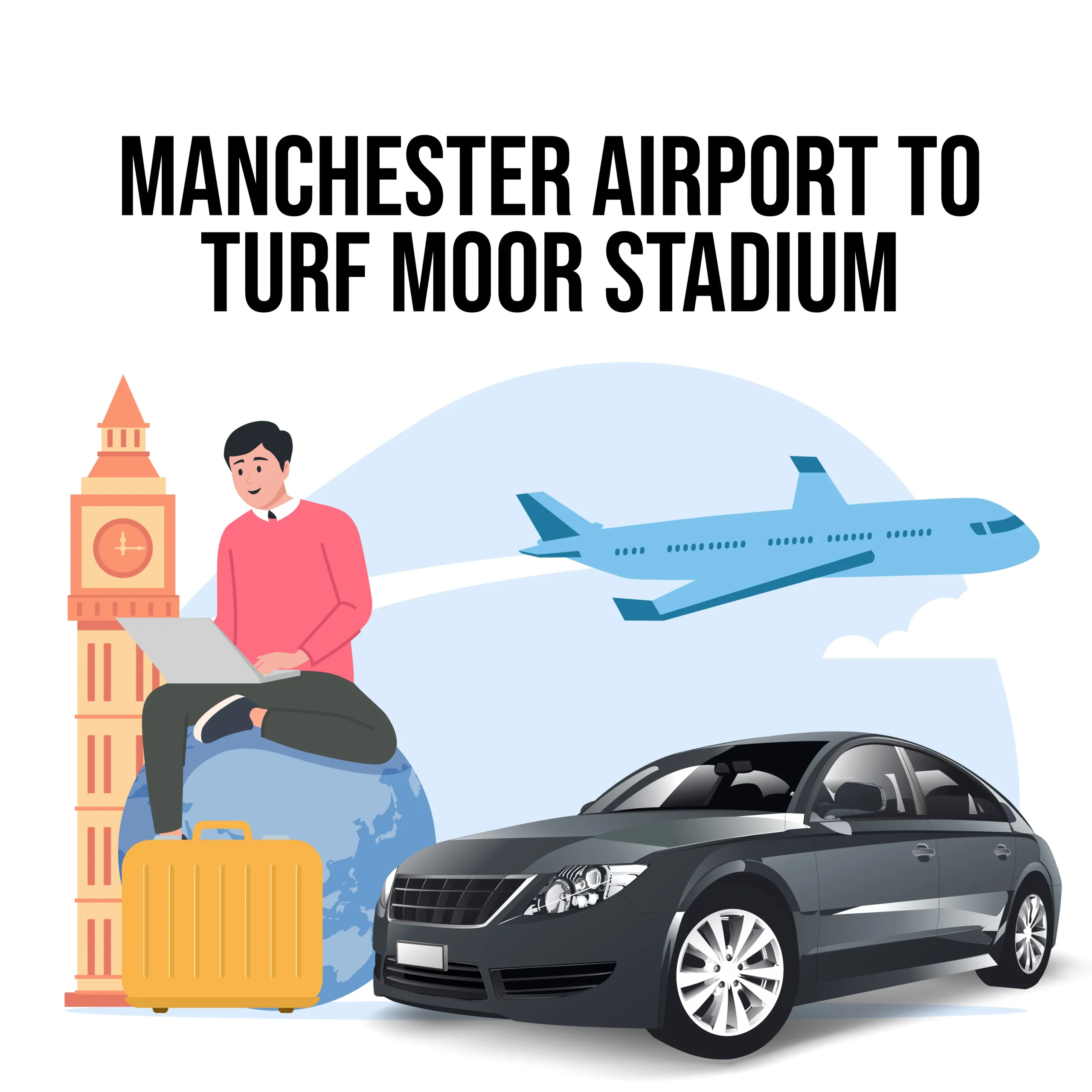 Manchester Airport To Turf Moor Stadium Taxi