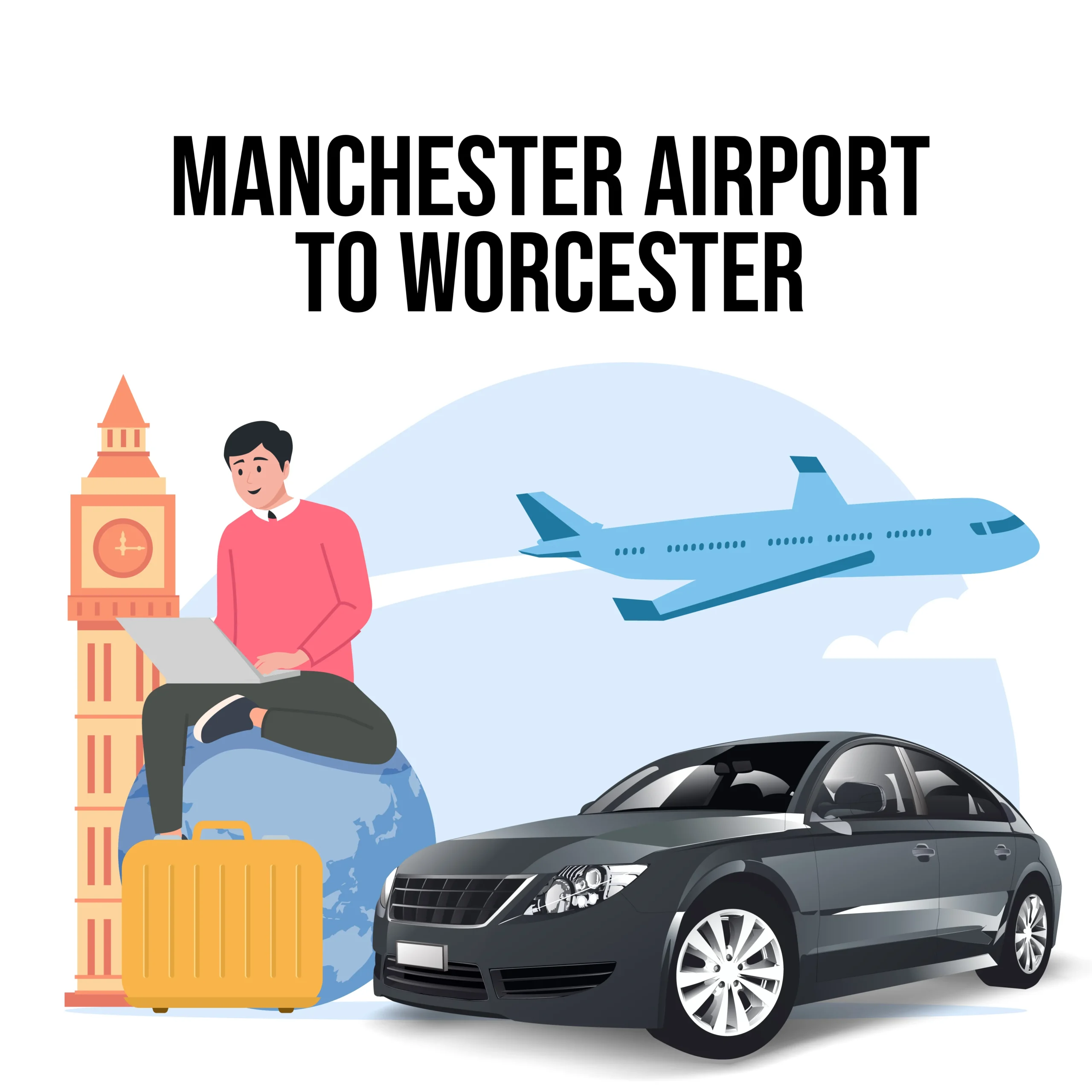 Manchester Airport To Worcester Taxi
